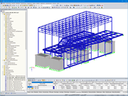 3D-Modell des Somniums in RFEM (© Bollinger+Grohmann)