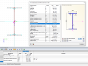 Plastische Schubfläche und zerlegter Querschnitt in DUENQ