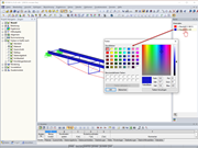 Änderung der Farben für Materialien im Panel