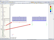 Anzeige Kontaktkraft Stabbettung