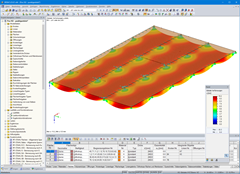 Verformungsbild einer Brettsperrholzdecke in RFEM (© PIRMIN JUNG)