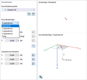 Koordinatentyp auswählen