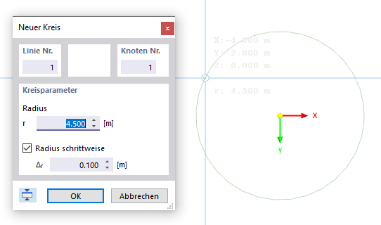 Kreis grafisch definieren
