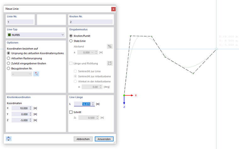 NURBS grafisch definieren