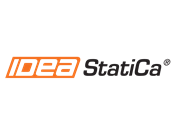IDEA StatiCa Logo, Exportoptionen für Stäbe und Querschnitte aus RFEM 6/RSTAB 9 zur Bemessung sichtbar.