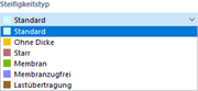 Steifigkeitstyp auswählen