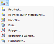 Schaltflächen für ebene Flächen
