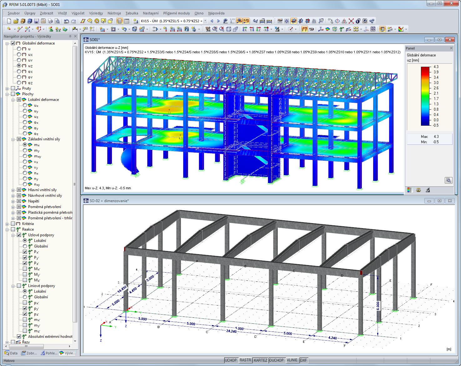 Diplomarbeit | Marek Záchenský: Berechnung und Bemessung von Bürogebäude und Lager
