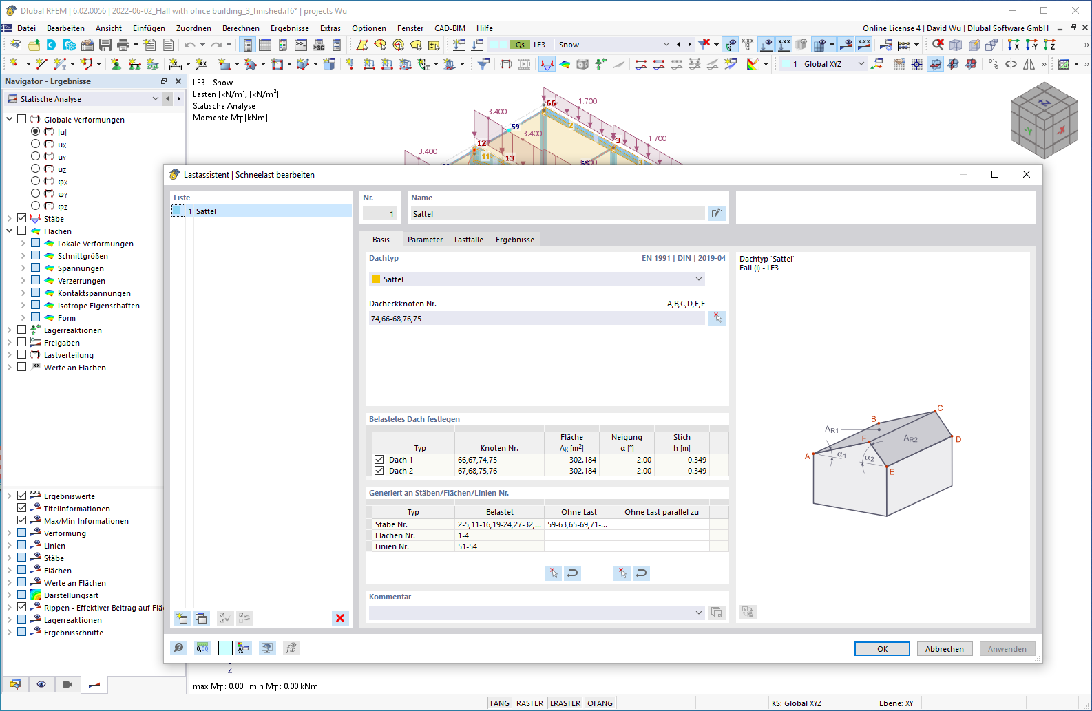 Feature 002012 | Generierung von Schneelasten