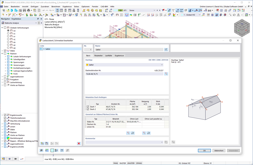Feature 002012 | Generierung von Schneelasten