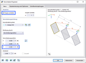 Kopieren von Objekten 3,5 m nach oben