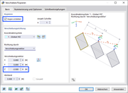 Kopieren von Objekten 3,5 m nach oben