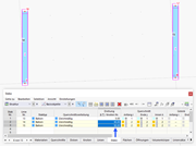 Drehwinkel in der Tabelle "Stäbe" anpassen