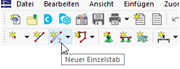 Schaltfläche 'Neuer Einzelstab'