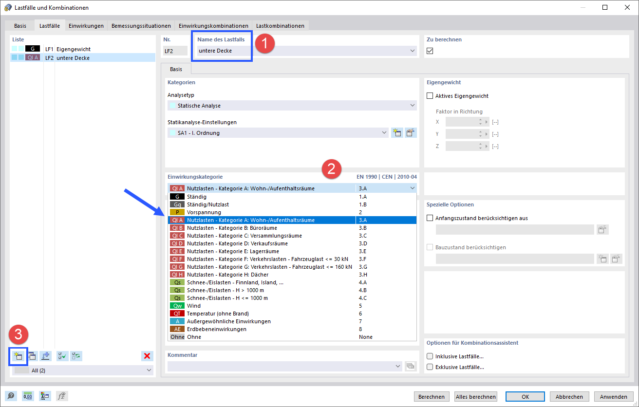 LF2: Nutzlast auf unterer Platte