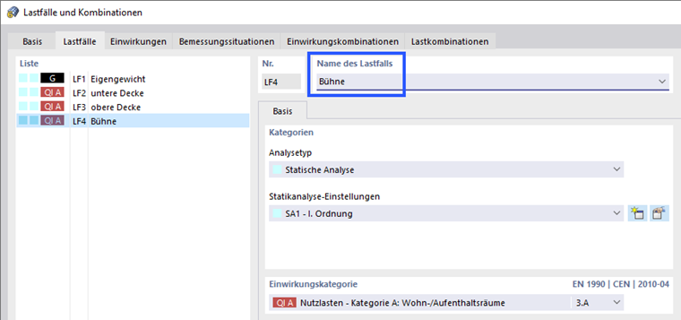 LF4: Nutzlast auf der Bühne