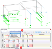 Tabelle 'Knoten | Lagerkräfte' auswählen