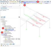 Biegemomente der Bühnenträger