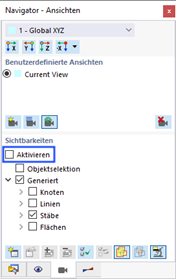 Sichtbarkeiten deaktivieren