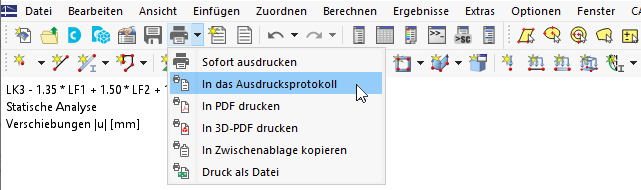Druckoptionen