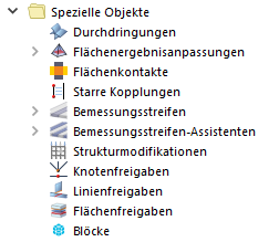 Spezielle Objekte im Navigator