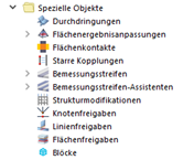 Spezielle Objekte im Navigator