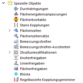 Spezielle Objekte im Navigator