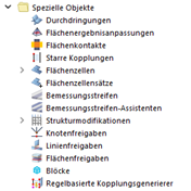 Spezielle Objekte im Navigator