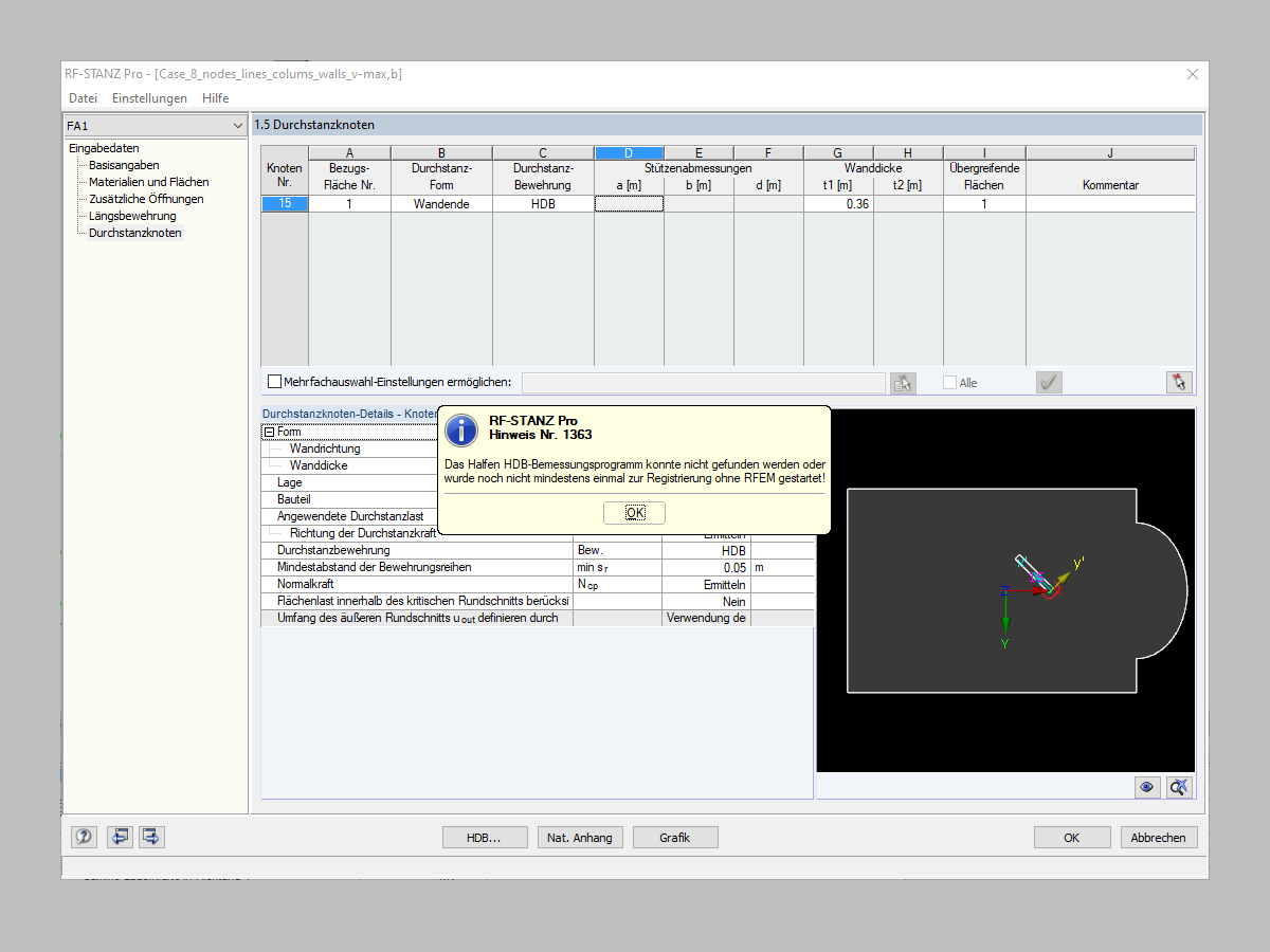 FAQ 005033 | Ich habe Halfen HDB 13.60 auf meinem PC installiert. Die Version scheint mit RF-STANZ Pro nicht mehr kompatibel zu sein. Die Schnittstelle funktion