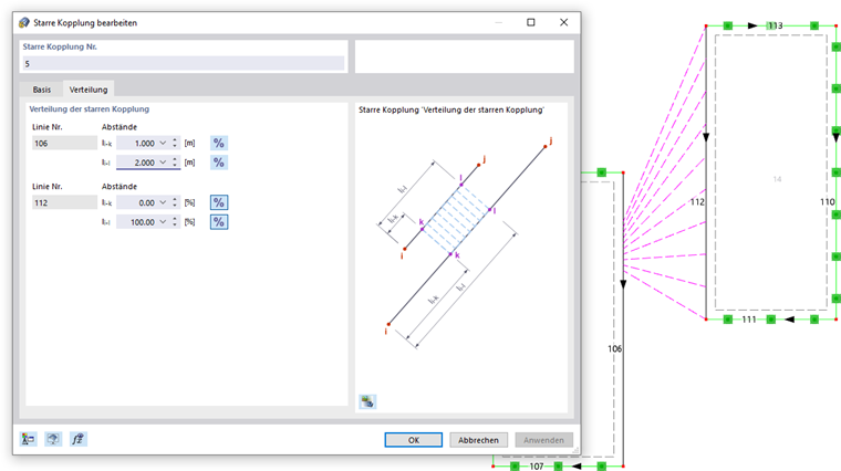 Linien benutzerdefiniert koppeln