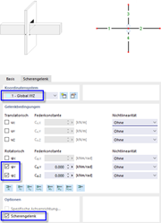 Stabkreuzung mit Scherengelenk