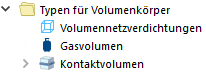 Typen für Volumenkörper im Navigator