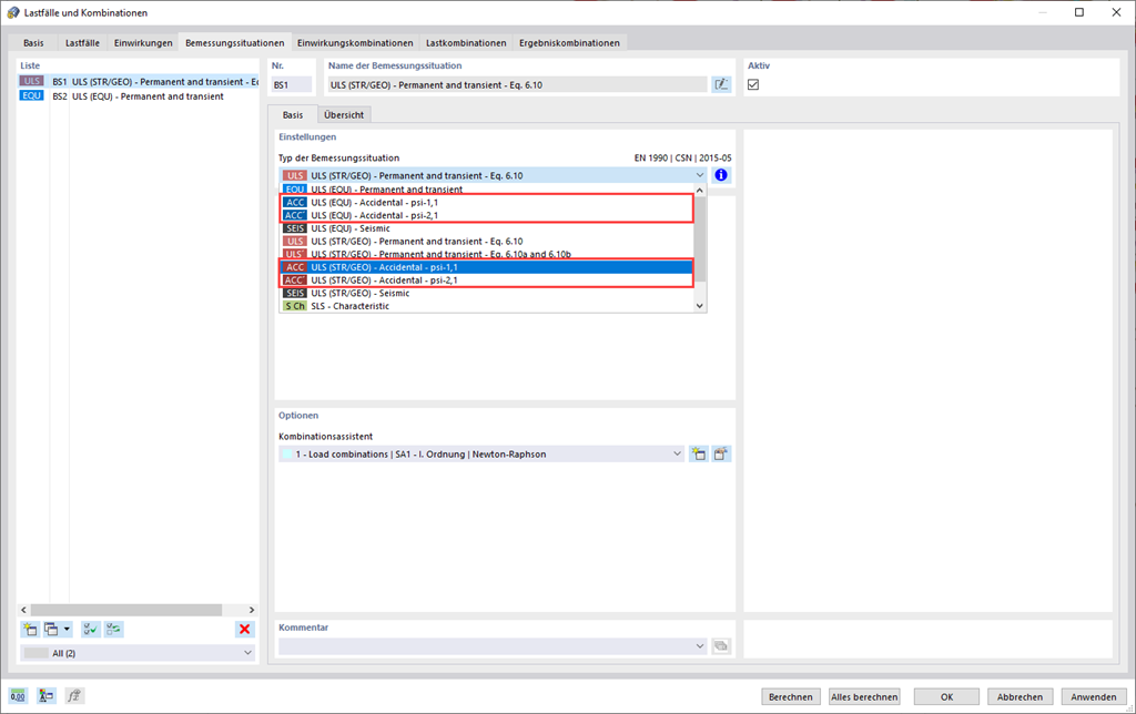 Feature 002021 | Außergewöhnliche Bemessungssituation (z. B. Norddeutsche Tiefebene)