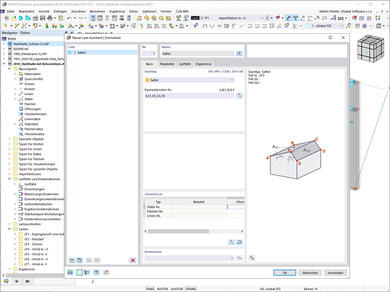 Feature 002012 | Generierung von Schneelasten
