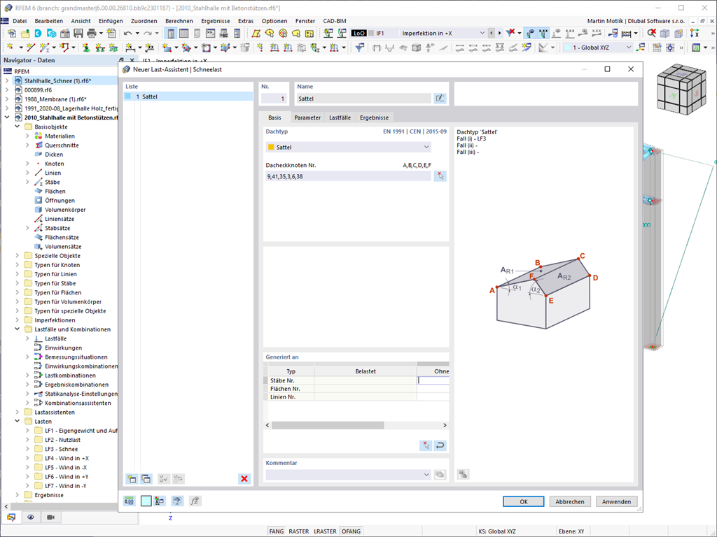 Feature 002012 | Generierung von Schneelasten