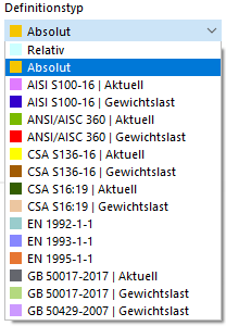 Definitionstyp auswählen