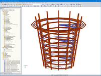3D-Modell des Aussichtsturmes Malahat SkyWalk in RFEM (© Aspect Structural Engineers)