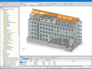 3D-Modell der Berufsschule in RFEM (© Eggers Tragwerksplanung GmbH)