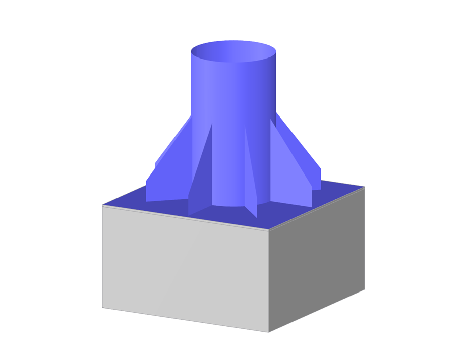 Fußplatte für Schild