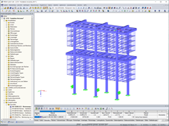 Modellierung der Stahlkonstruktion in RFEM