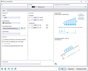 Dialog 'Neue Liniensatzlast'