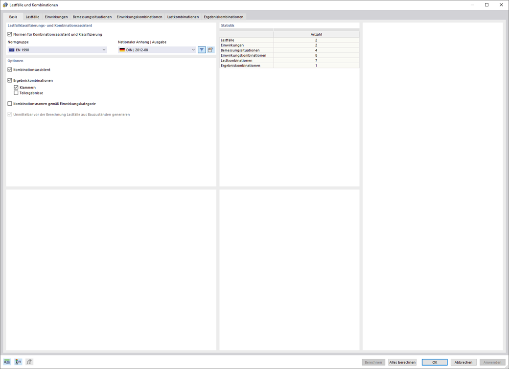 Kombinationsassistenten-Dialog