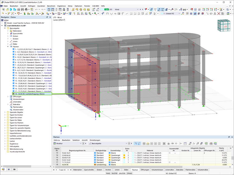 Lastübertragungsbereich