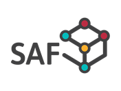 Das Structural Analysis Format (SAF) Logo zeigt die Kompatibilität von RFEM 6 und RSTAB 9 für den Datenaustausch basierend auf MS Excel.