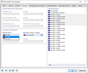 Dialog 'Neues Modell - Basisangaben', Register 'Normen II'