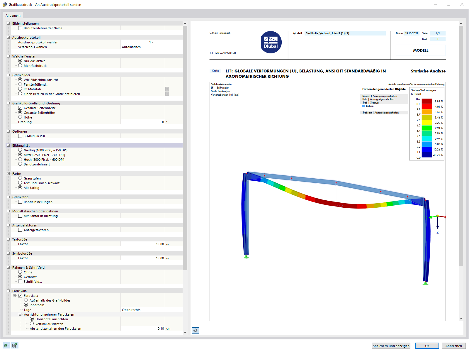 Neue Grafikdruck-Option mit Vorschaubild