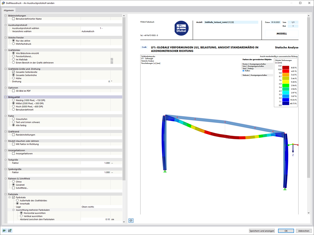 Neue Grafikdruck-Option mit Vorschaubild