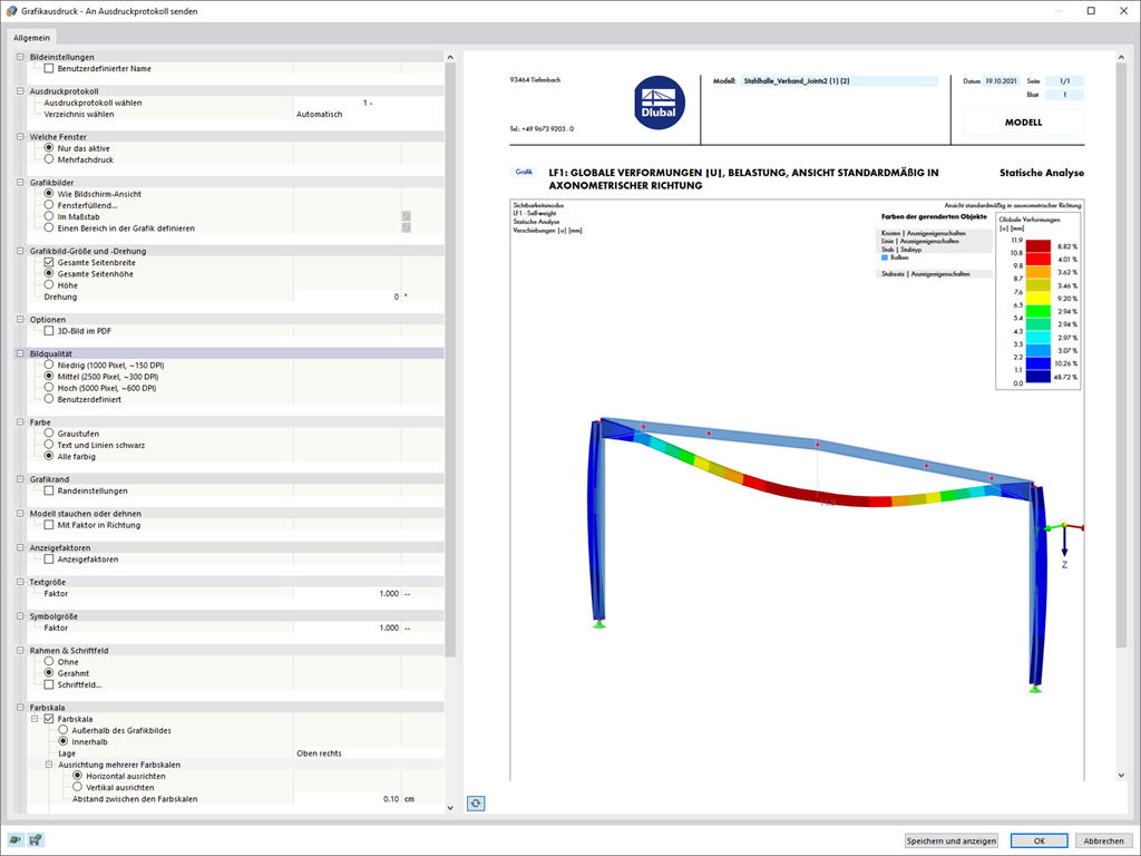Neue Grafikdruck-Option mit Vorschaubild
