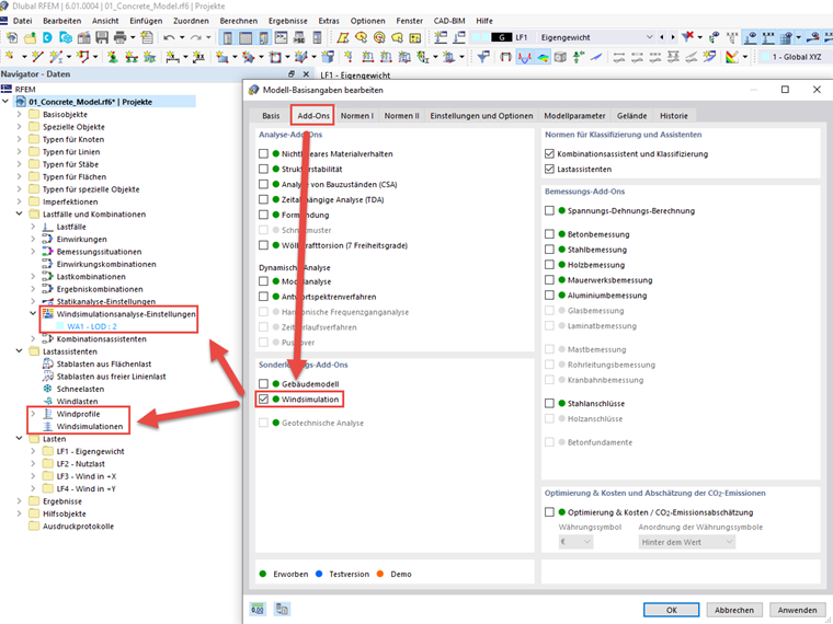 FAQ 005114 | Wie kann ich RWIND über den Lastassistenten in RSTAB und RFEM öffnen?