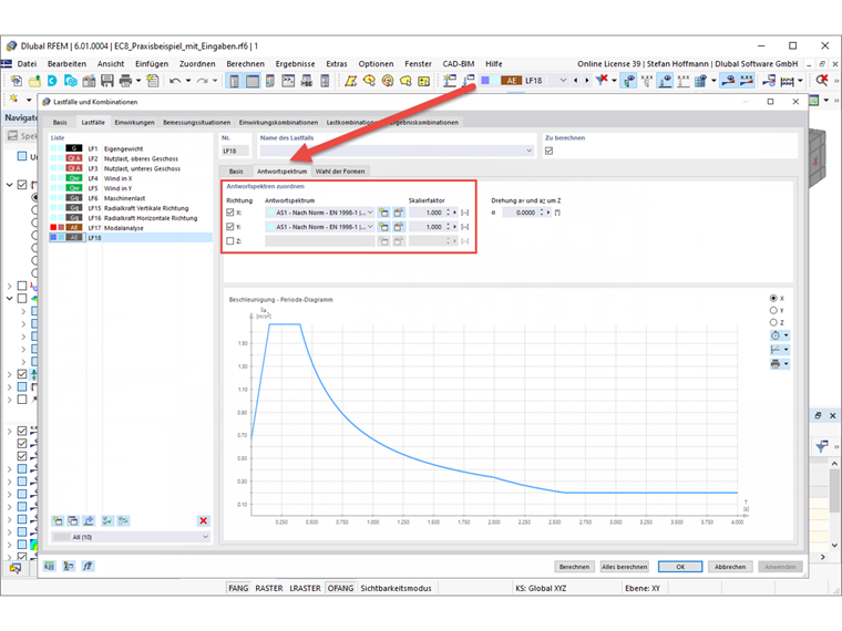 FAQ 005116 | Wie kann ich eine Erdbebenanalyse in RFEM 6 und RSTAB 9 durchführen?